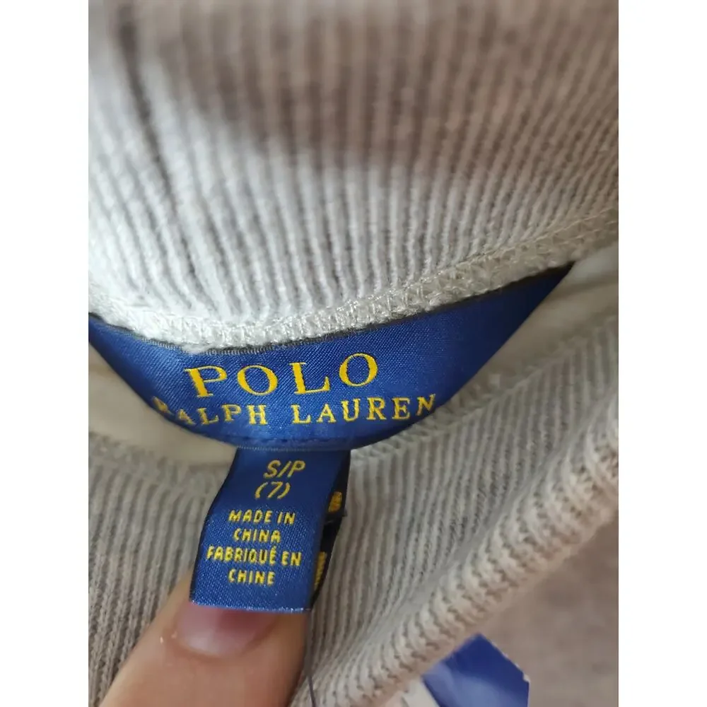 Polo Ralph Lauren Heather Gray Knit Shorts, NWT, Girls Small